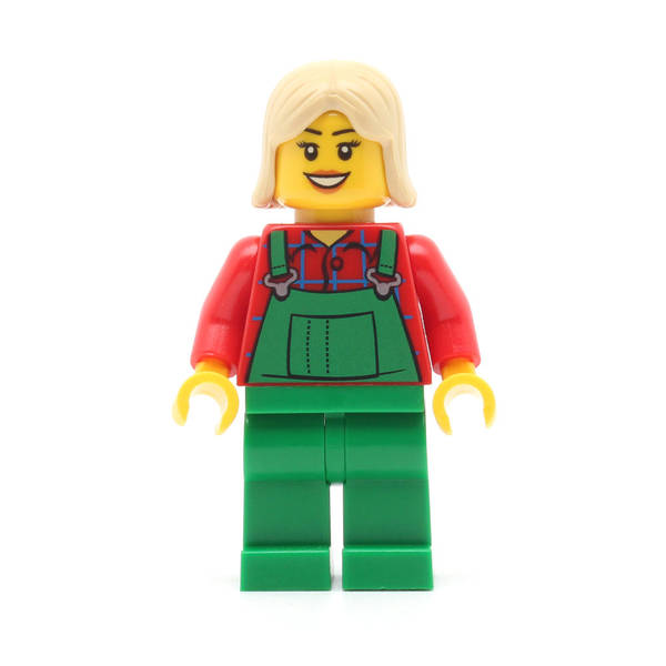 LEGO hol020 - Farmer (Green Overall, Tan Female Hair)