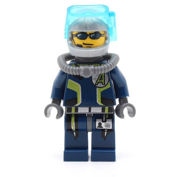 LEGO agt020 - Agent Chase (Diving Gear, Dual Sided Head)