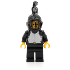 LEGO cas177 - Breastplate (Black, Black Legs, Black Grille Helmet, Black Plume)