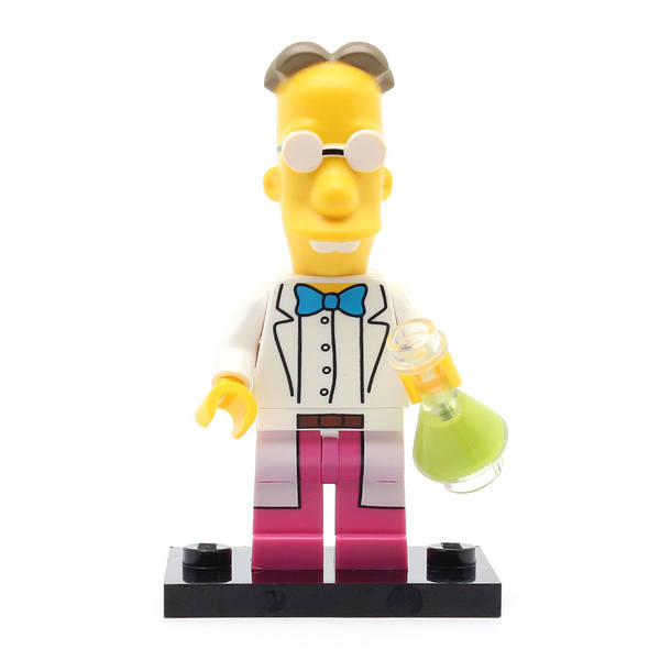 LEGO colsim2-09 - Professor Frink, The Simpsons, Series 2 (Set mit Stand und Zubehör)