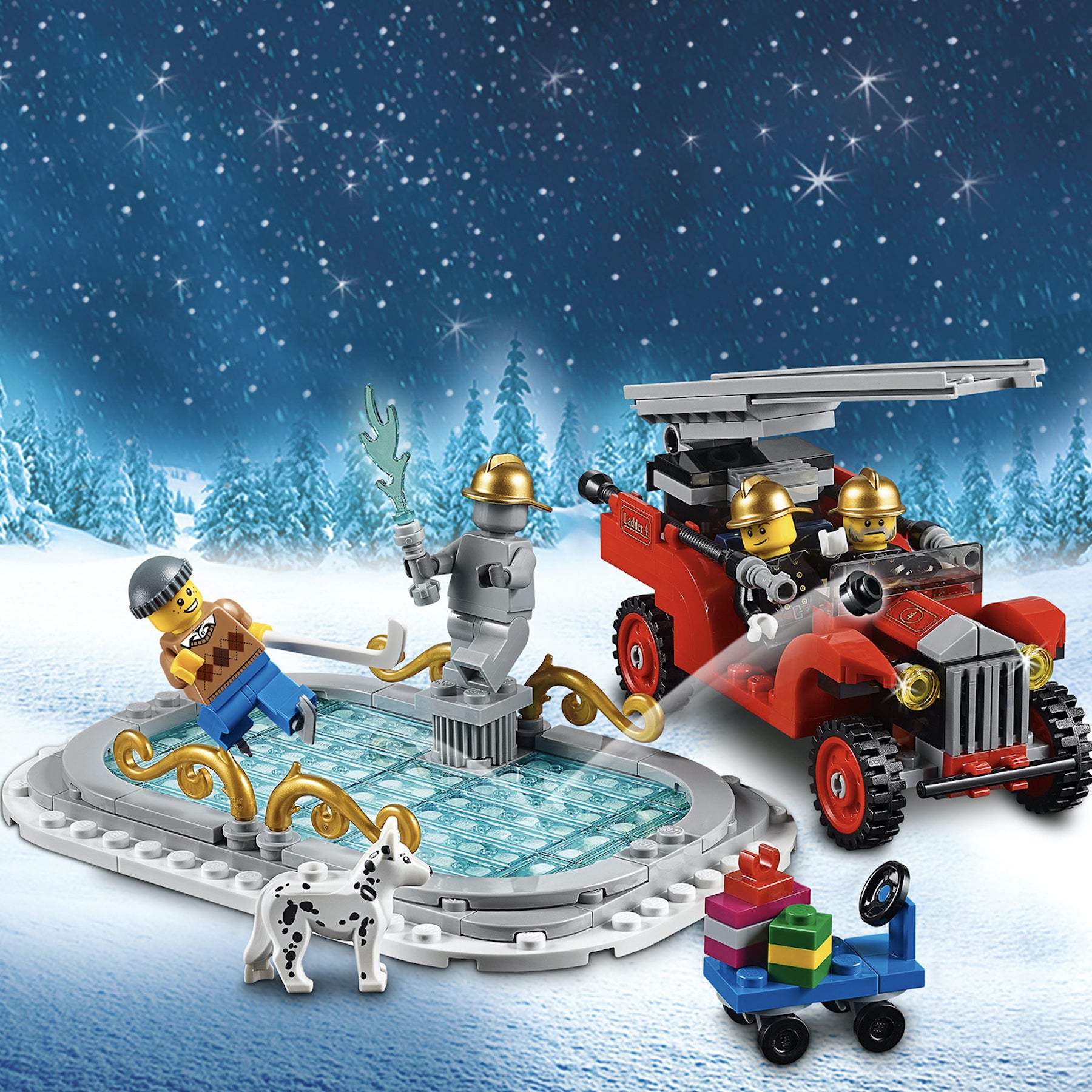 B-Ware | LEGO Creator Expert (10263) Winterliche Feuerwehrstation | Winter Village Fire Station
