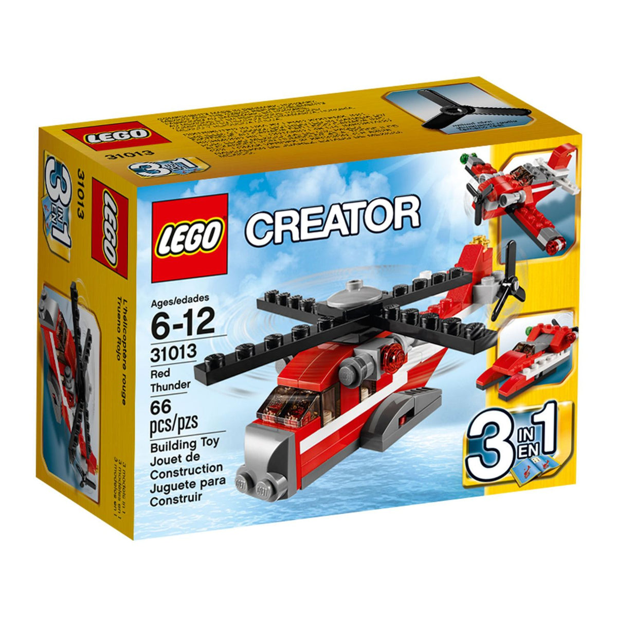 NEU - LEGO Creator 3in1 (31013) Roter Hubschrauber | Red Thunder
