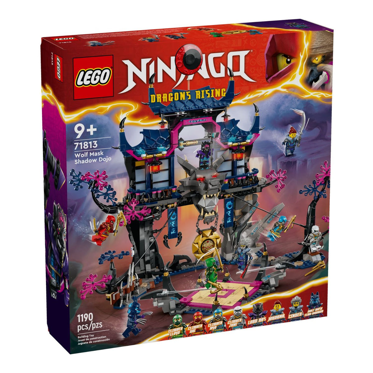 NEU - LEGO NINJAGO (71813) Wolfsmasken-Dojo
