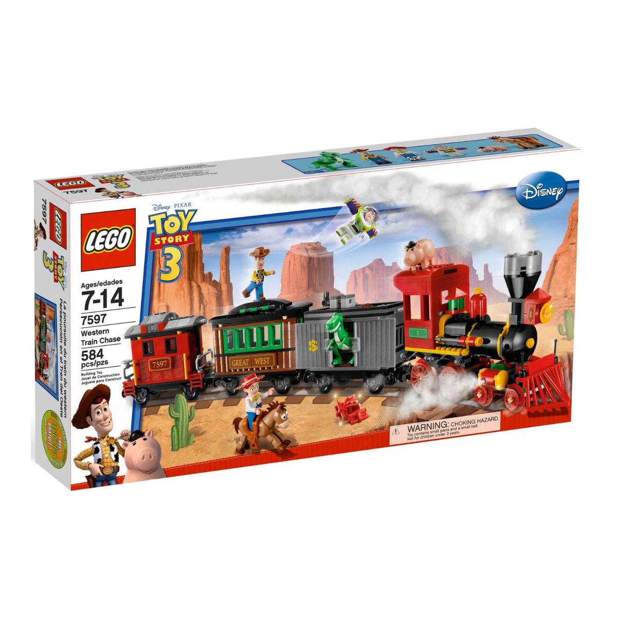NEU - LEGO Toy Story (7597) Eisenbahnjagd im Wilden Westen | Western Train Chase