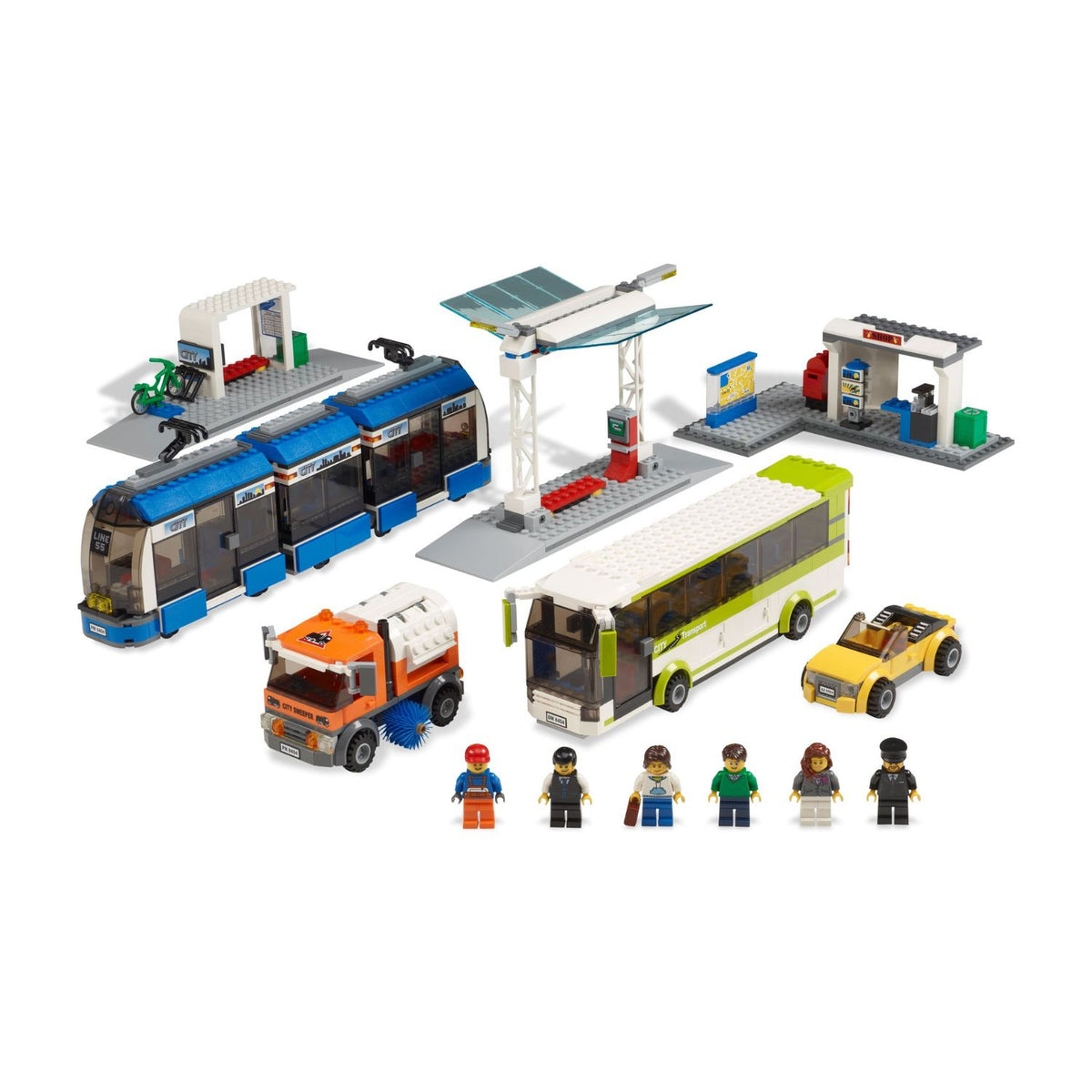 Gebraucht - LEGO City (8404) City Bus und Tramstation