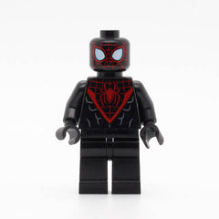LEGO sh540 - Spider-Man (Miles Morales, Red Webbing on Head, Black Hands)