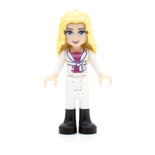 LEGO frnd134 - Friends Liza (White Riding Pants, Magenta Top and White Jacket Bow)