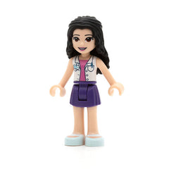LEGO frnd302 - Friends Emma (Dark Purple Skirt, White Blouse with ID Card)