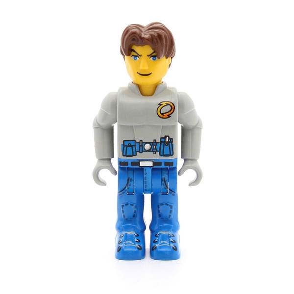 LEGO js004 - Jack Stone (Gray Jacket, Blue legs)
