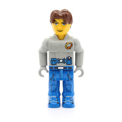 LEGO js004 - Jack Stone (Gray Jacket, Blue legs)
