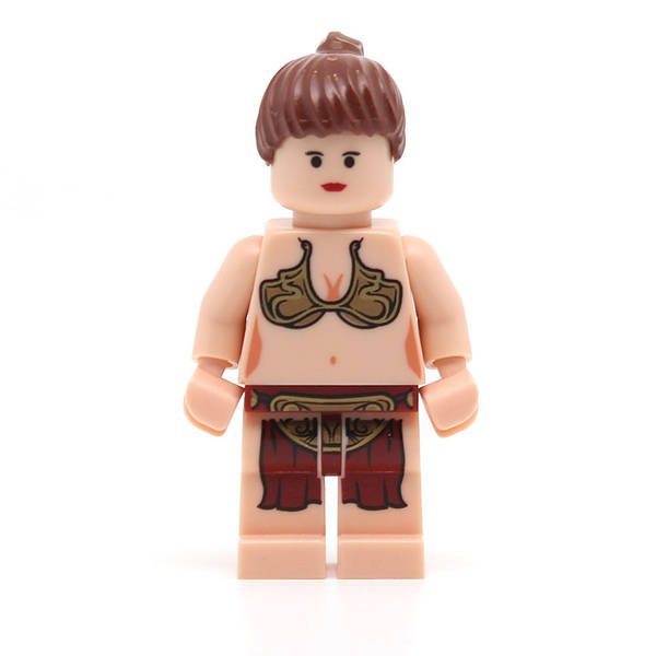 LEGO sw0085a Princess Leia Light Nougat, Jabba Slave Outfit