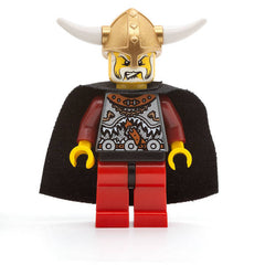 LEGO vik005 - Viking Warrior 5a (Viking King, Black Cape)