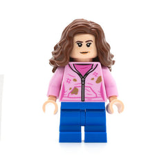 LEGO hp327 - Hermione Granger (Bright Pink Jacket with Stains, Closed Mouth)