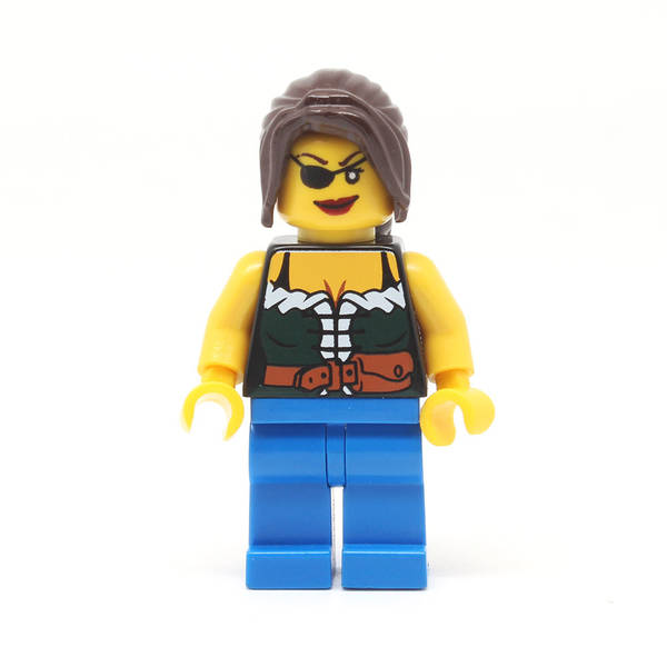 LEGO pi101 - Pirate (Female, Blue Legs)