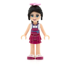 LEGO frnd142 - Friends Naomi (Light Nougat, White Top with Magenta Apron, Magenta Skirt, Bright Pink Flower)
