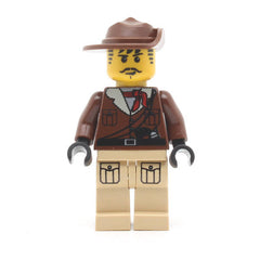 LEGO adv037 - Johnny Thunder (Tan Legs with Pockets, Black Hands)