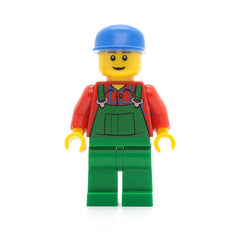 LEGO cty0136 - Overalls (Farmer Green Blue Cap)