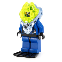 LEGO aqu030 - Navigator Hip "Muddy" Waders - Black Flippers