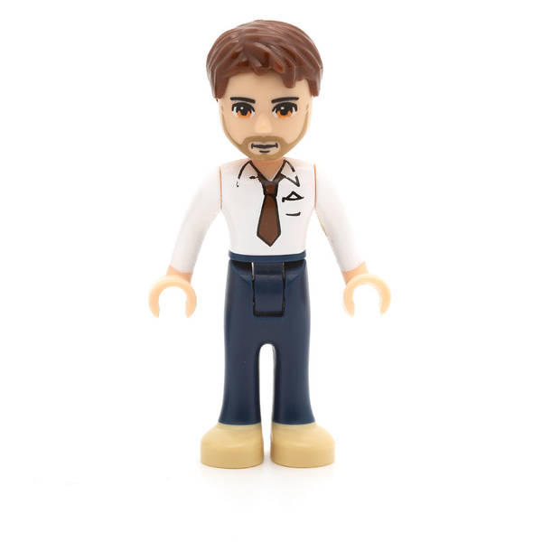LEGO frnd019 - Friends Peter (Dark Blue Trousers, White Shirt and Red Tie, Dark Tan Shoes)