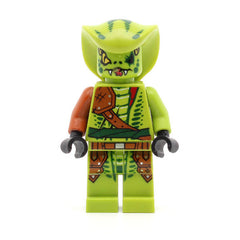 LEGO njo0206 - Lasha (Rebooted, Serpentine Snake Scout, Lime with Dark Orange Armor Coverings)