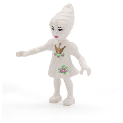 LEGO belvfairy07 - Belville Fee Däumelinchen (White with Flowers and Crown Pattern)