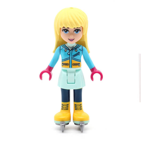 LEGO frnd217 - Friends Stephanie (Light Aqua Skirt, Dark Azure Top, Skates)