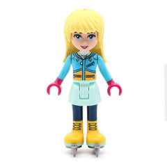 LEGO frnd217 - Friends Stephanie (Light Aqua Skirt, Dark Azure Top, Skates)