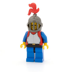 LEGO cas189 - Breastplate (Dark Gray Grille Helmet, Red Plume)