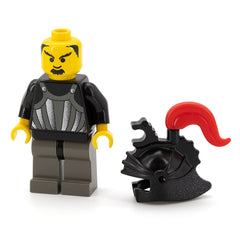 LEGO cas243 - Fright Knights (Knight 1, Black Dragon Helmet, Red Plume)