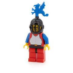 LEGO cas280a - Breastplate (Red with Blue Arms, Red Legs with Black Hips, Black Grille Helmet, Blue Dragon Plume)