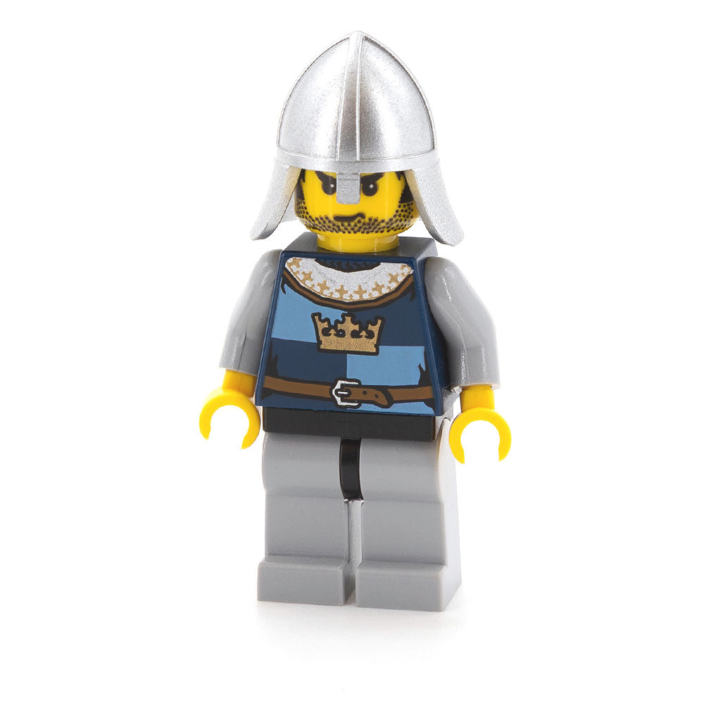 LEGO cas366 - Crown Knight (Quarters, Helmet with Neck Protector, Black Messy Hair and Stubble)