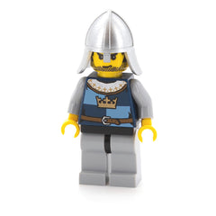 LEGO cas366 - Crown Knight (Quarters, Helmet with Neck Protector, Black Messy Hair and Stubble)
