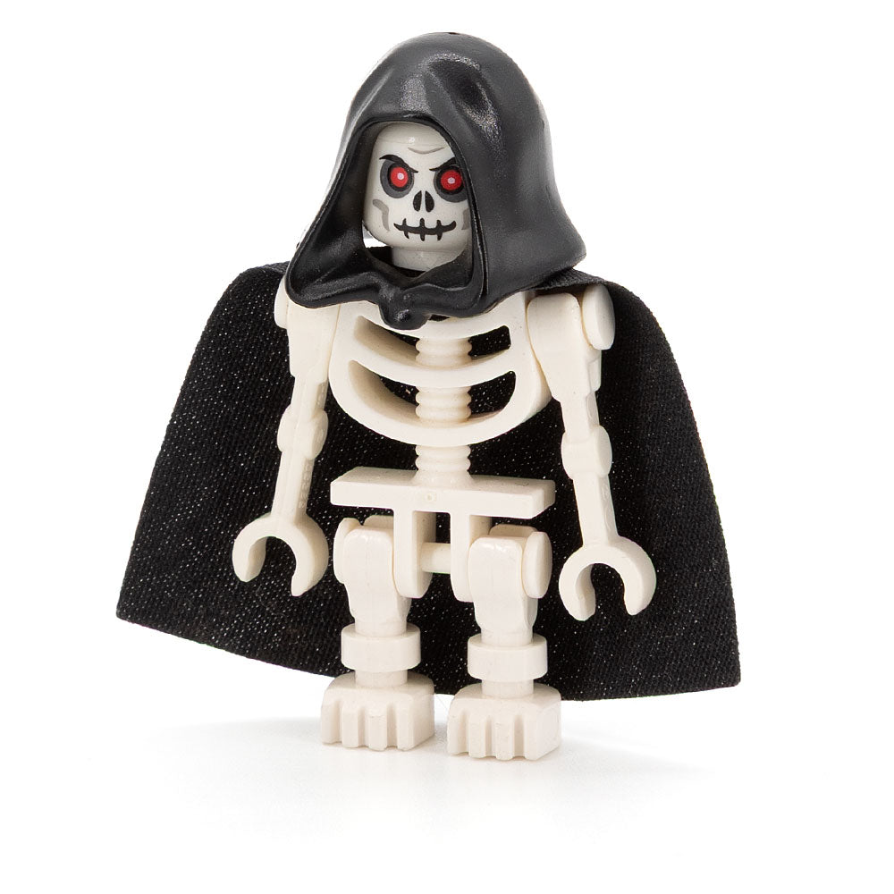 LEGO cas378 - Fantasy Era Skeleton Warrior 6 (White, Black Hood and Cape)