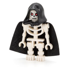 LEGO cas378 - Fantasy Era Skeleton Warrior 6 (White, Black Hood and Cape)