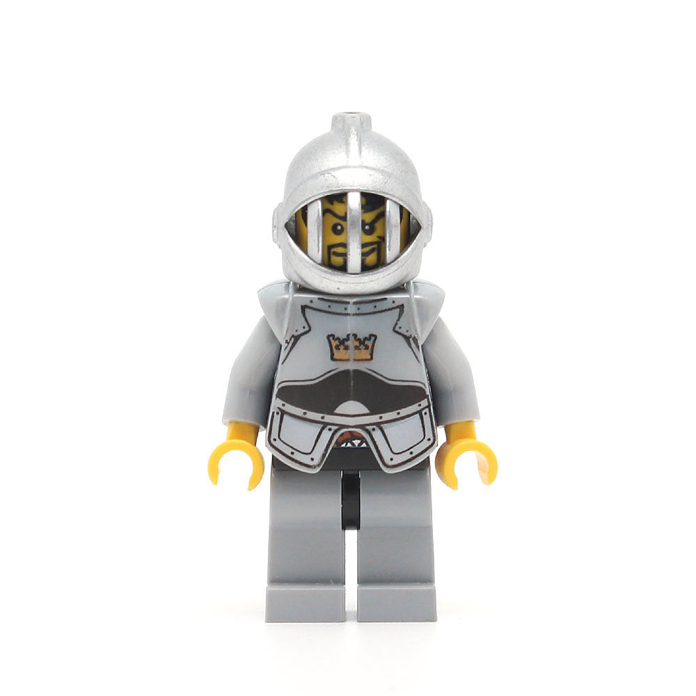 LEGO cas419 - Crown Knight Scale Mail (Fantasy Era, Crown, Breastplate, Grille Helmet, Curly Eyebrows and Goatee)