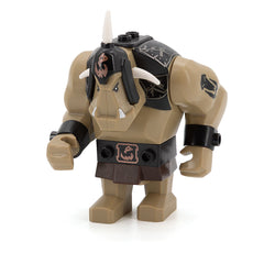 LEGO cas423 - Fantasy Era - Troll, Dark Tan with Black Armor