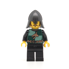 LEGO cas461 - Dragon Knight Quarters (Kingdoms, Helmet with Neck Protector, Moustache and Stubble)