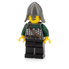 LEGO cas463 - Dragon Knight Scale Mail (Kingdoms with Chain and Belt, Helmet with Neck Protector, Open Grin)