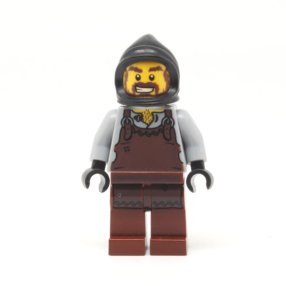 LEGO cas492 - Blacksmith (Kingdoms, Dark Brown Apron)