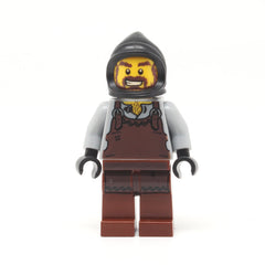 LEGO cas492 - Blacksmith (Kingdoms, Dark Brown Apron)