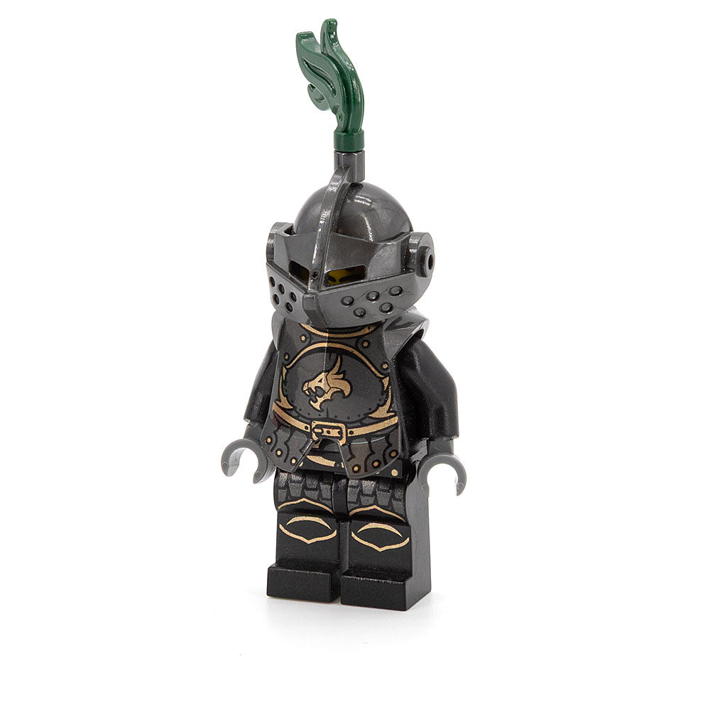 LEGO cas495 - Dragon Knight (Kingdoms, Armor with Chain, Helmet with Visor, Beard)