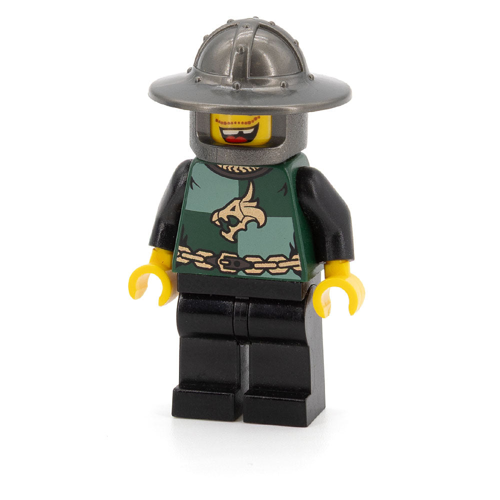 LEGO cas508 - Dragon Knight Quarters (Kingdoms, Helmet with Broad Brim, Missing Tooth (Chess Pawn)