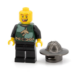 LEGO cas508 - Dragon Knight Quarters (Kingdoms, Helmet with Broad Brim, Missing Tooth (Chess Pawn)