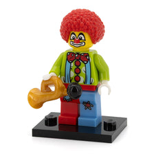 LEGO col01-4 - Circus Clown, Series 1 (Set mit Stand und Zubehör)