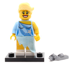 LEGO col04-15 - Ice Skater, Series 4 (Set mit Stand und Zubehör)