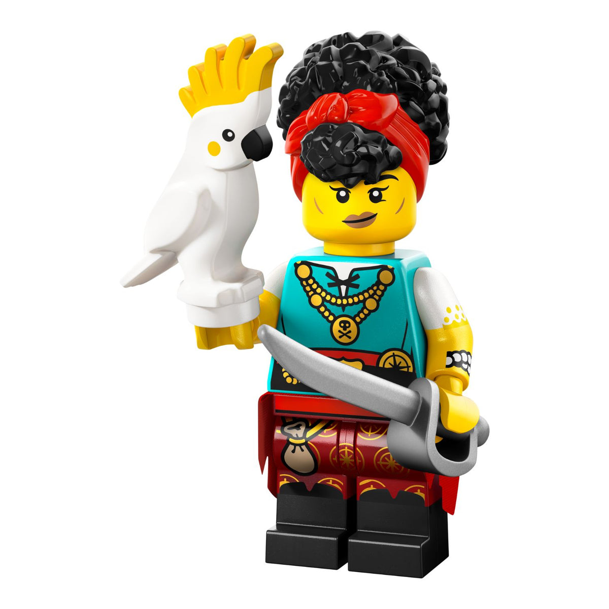 LEGO col27-10 - Pirate Quartermaster, Series 27 (Set mit Stand und Zubehör)
