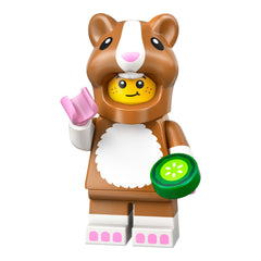 LEGO col27-1 - Hamster Costume Fan, Series 27 (Set mit Stand und Zubehör)