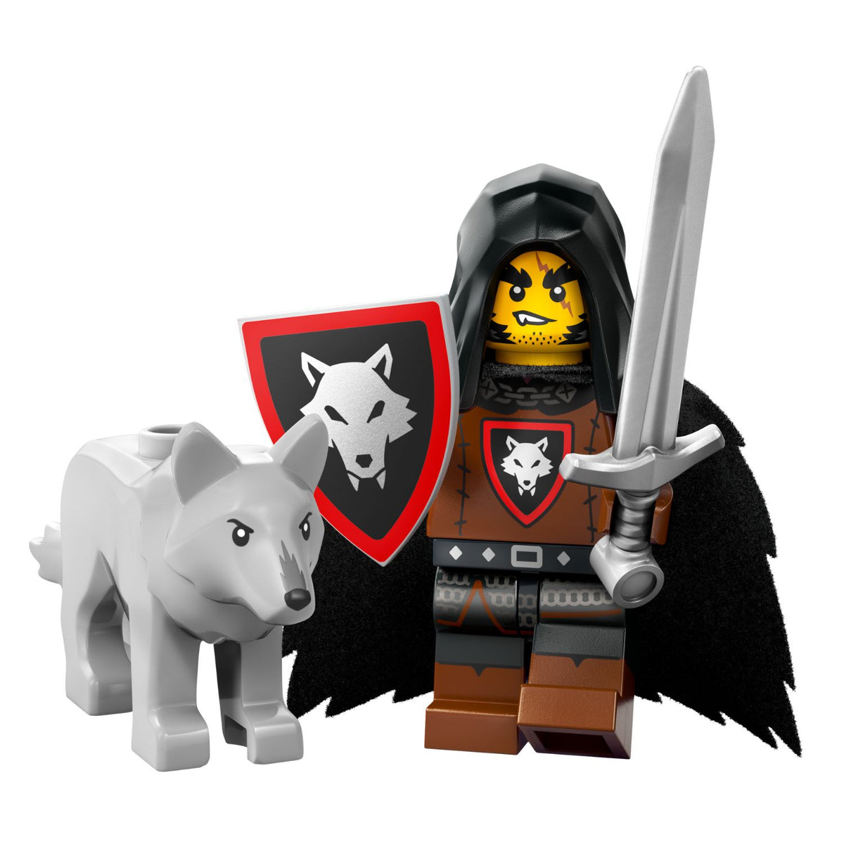 LEGO col27-2 - Wolfpack Beastmaster, Series 27 (Set mit Stand und Zubehör)