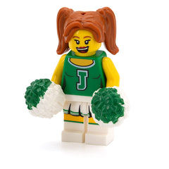LEGO col306 - Green Cheerleader
