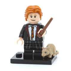 LEGO colhp-3, Ron Weasley in School Robes, Harry Potter, Series 1 (Set mit Stand und Zubehör)